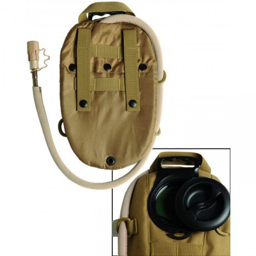 Mil-Tec Hydration Pouch Oval 1.5L, Coyote