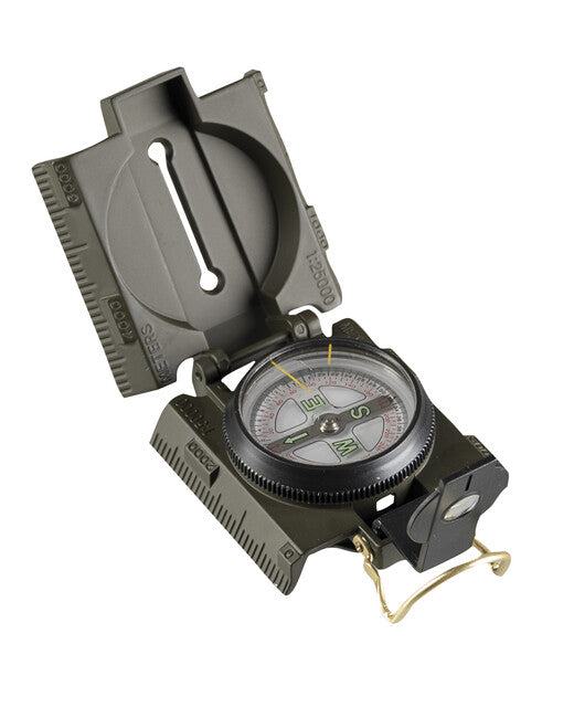 Mil-Tec US Compass, Metal Body with LED Light, Olive