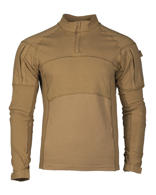 Mil-Tec Assault Tactical Long Sleeve T-Shirt, Coyote