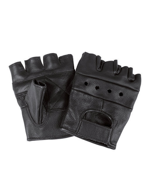 Mil-Tec Leather Fingerless Gloves