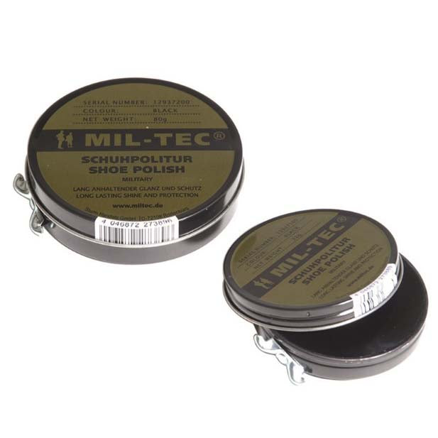 Mil-Tec Shoe Cream, Black, 32g