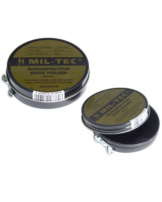 Mil-Tec Shoe Cream Black, 80g Tin
