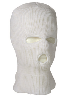 Mil-Tec Balaclava 3 Holes, White
