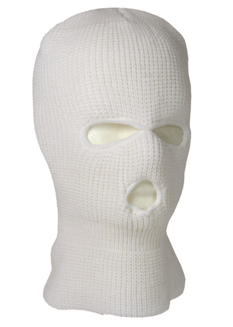 Mil-Tec Balaclava 3 Holes, White