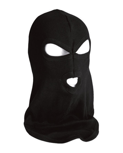 Mil-Tec Cotton Balaclava with 3 Holes, Black