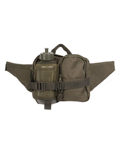 Mil-Tec FLASCH Hip Bag with Plastic Flask, Olive