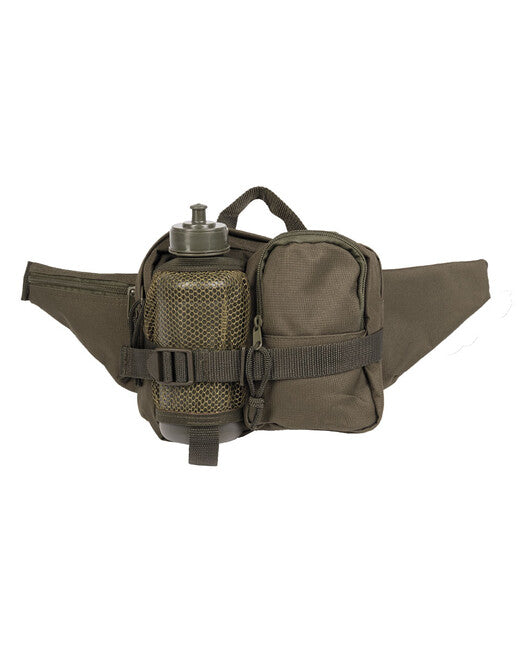 Mil-Tec FLASCH Hip Bag with Plastic Flask, Olive