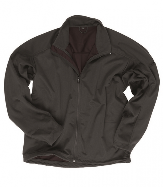 Mil-Tec Lite SoftShell Jacket 3-Layer Lightweight Black