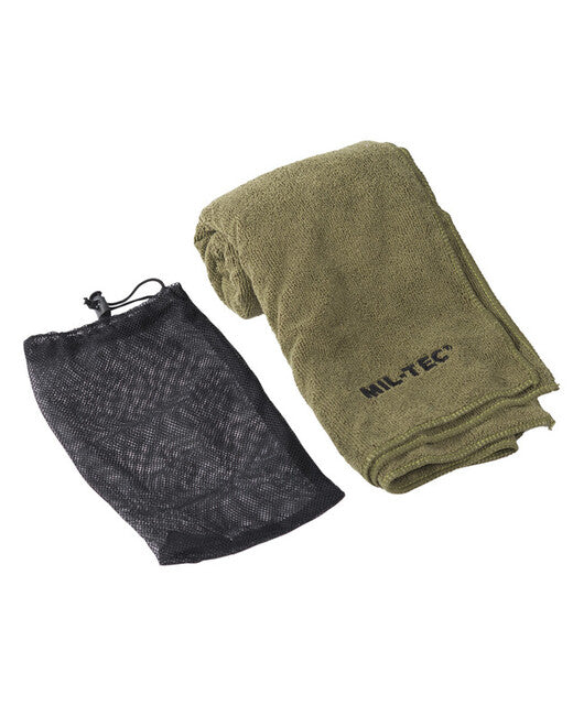 Mil-Tec Microfibre Towel 120x60cm, Olive