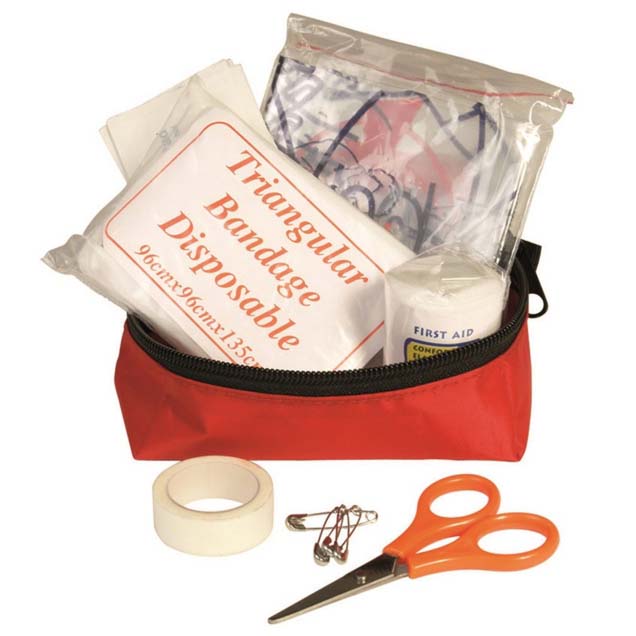 Mil-Tec Mini First Aid Kit, Red