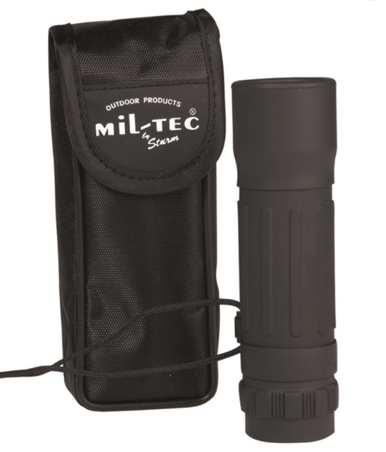 Mil-Tec monokulár 10x25, čierny