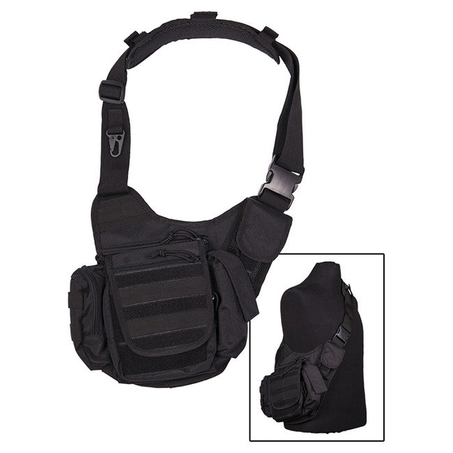 Mil-Tec Multifunctional Molle Shoulder Bag, Black