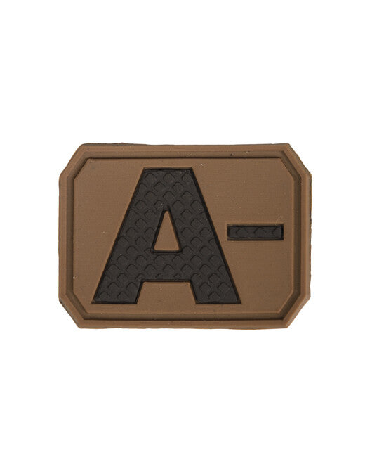 Mil-Tec 3D Blood Type A- Patch, Coyote