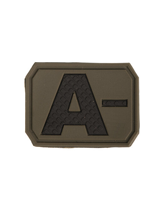 Mil-Tec 3D Blood Type A- Patch, Green