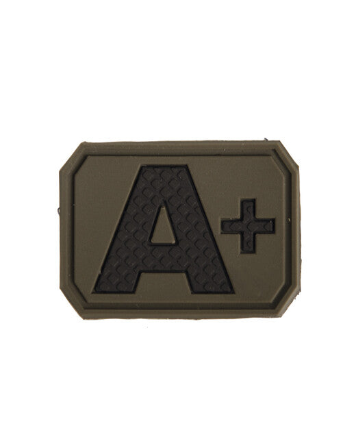 Mil-Tec 3D Blood Type A+ Patch, Green