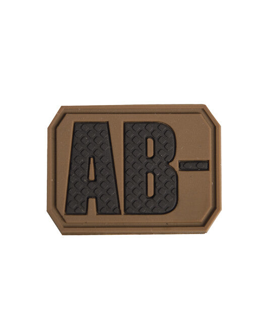 Mil-Tec 3D Patch Blood Type AB-, Coyote