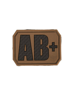 Mil-Tec 3D Patch Blood Type AB-, Coyote