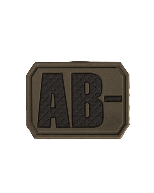 Mil-Tec 3D Blood Type AB- Patch, Olive