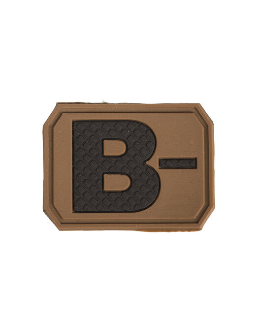 Mil-Tec 3D Patch Blood Type B-, Coyote