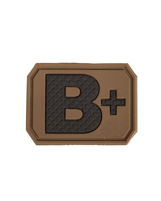 Mil-Tec 3D Blood Type B+ Patch, Coyote