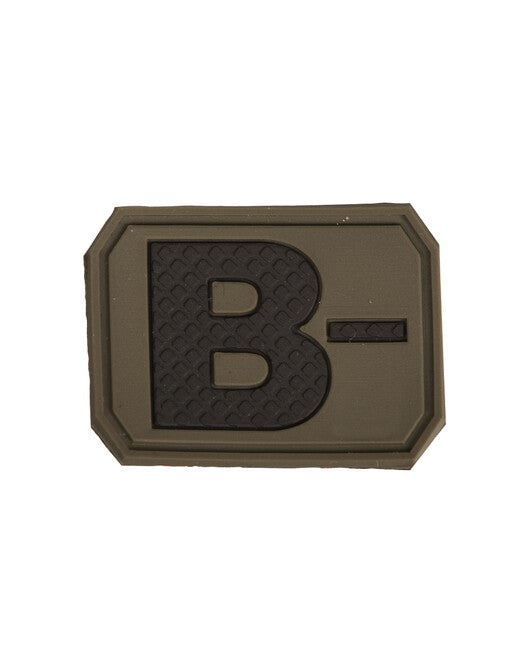 Mil-Tec 3D Blood Type B- Patch, Green