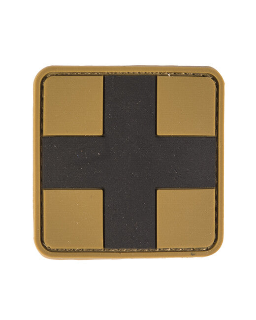 Mil-Tec 3D First Aid PVC Patch, Coyote, Large