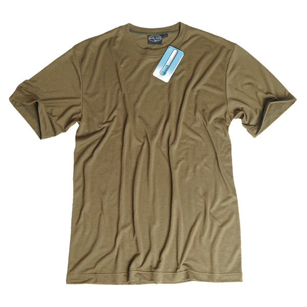 Mil-Tec COOLMAX® T-Shirt Short Sleeve, Coyote