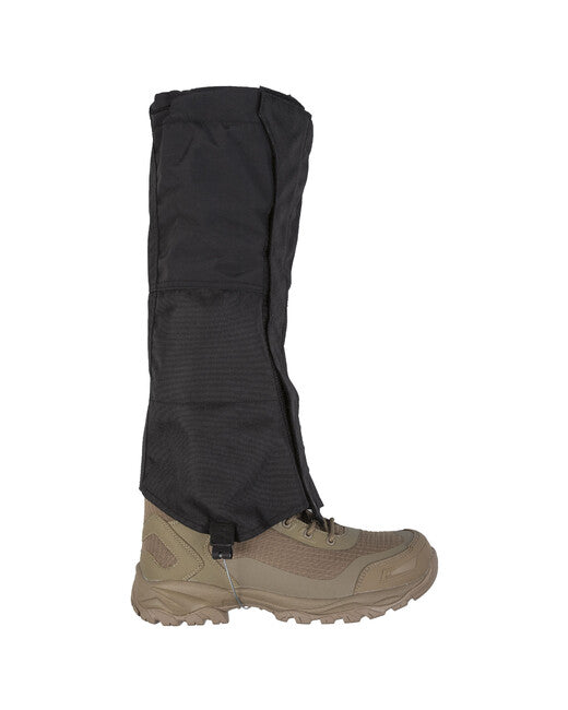 Mil-Tec STEEL WIRE Shoe Gaiters, Black