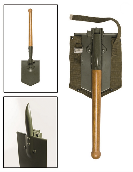 Mil-Tec German Folding Shovel with Pouch