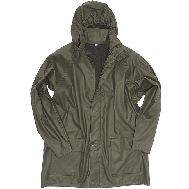 Mil-Tec Waterproof Rain Jacket, Olive