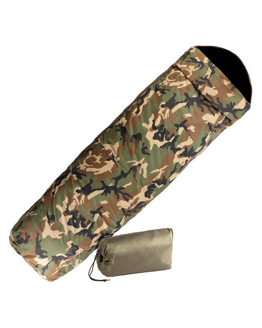Mil-Tec Waterproof Sleeping Bag Cover Three-Layer, Woodland