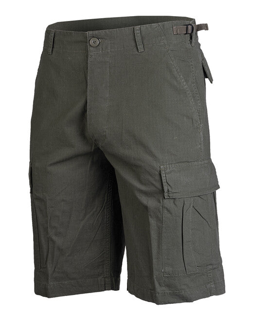 Mil-Tec BDU Shorts, Olive Rip-Stop Prewashed