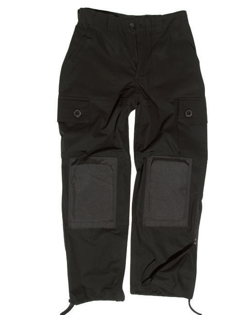 Mil-Tec Light Weight Pants with Knee Pads, Black