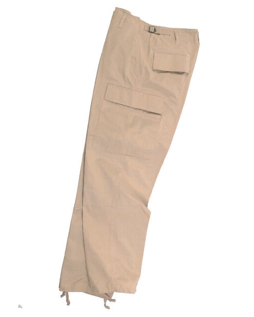 Mil-Tec US BDU Field Pants, Khaki Rip-Stop