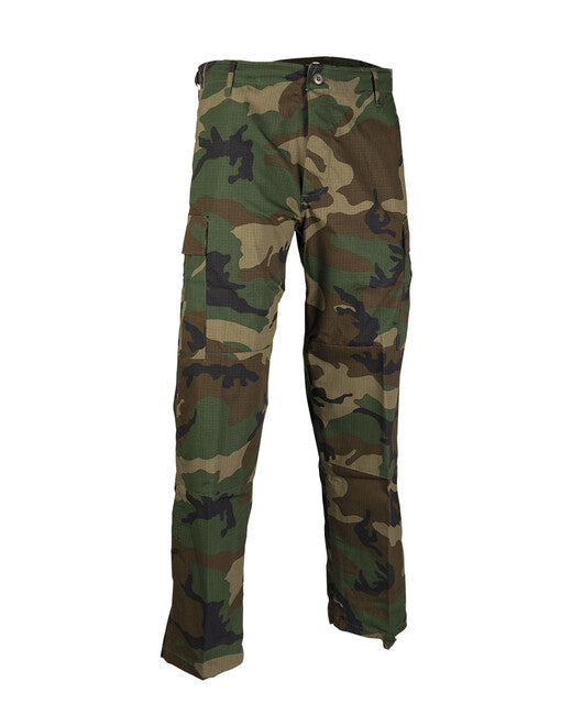 Mil-Tec US BDU Field Rip-Stop Pants, Woodland