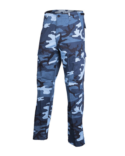 Mil-Tec US BDU Ranger Pants, Sky Blue Camo