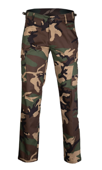 Mil-Tec US Ranger BDU Straight Cut Trousers, Woodland
