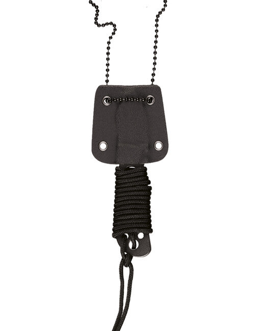 Mil-Tec Neck Knife in Plastic Sheath with Paracord Chain