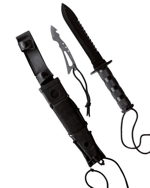 Mil-Tec Survival Knife, Black