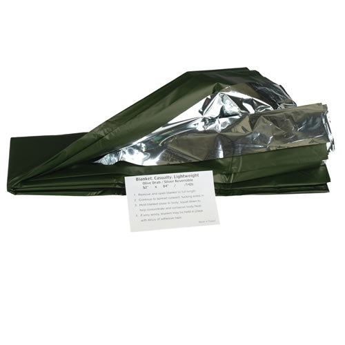Mil-Tec Protective Foil, Olive/Silver
