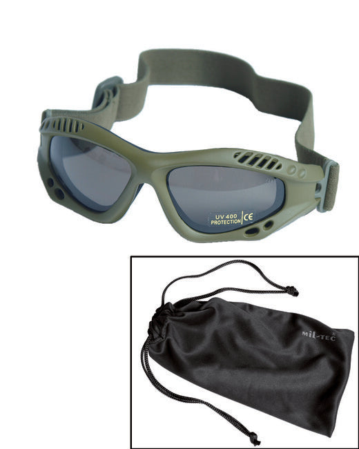 Mil-Tec Commando Air Glasses, Smoke