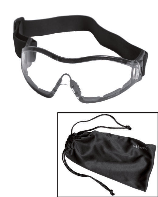 Mil-Tec Commando Para Glasses, Clear