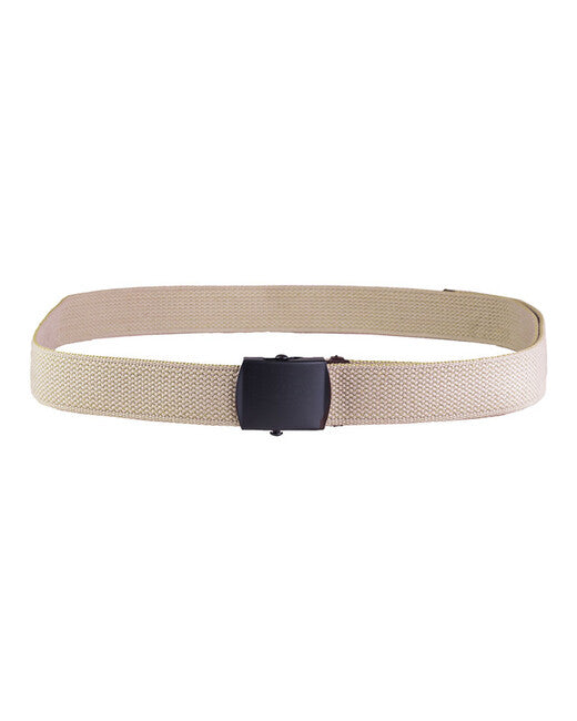 Mil-Tec US Belt with Black Buckle, Khaki