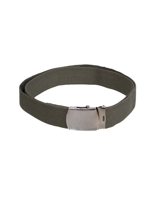 Mil-Tec US Belt 38mm Width Trouser Olivе with Silver Buckle