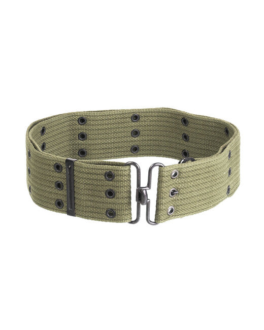 Mil-Tec US LC1 Web Belt with Metal Buckle, Olive