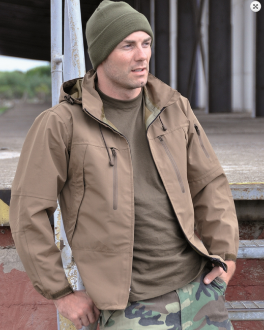 Mil-Tec PCU SoftShell Jacket 3-Layer, Coyote