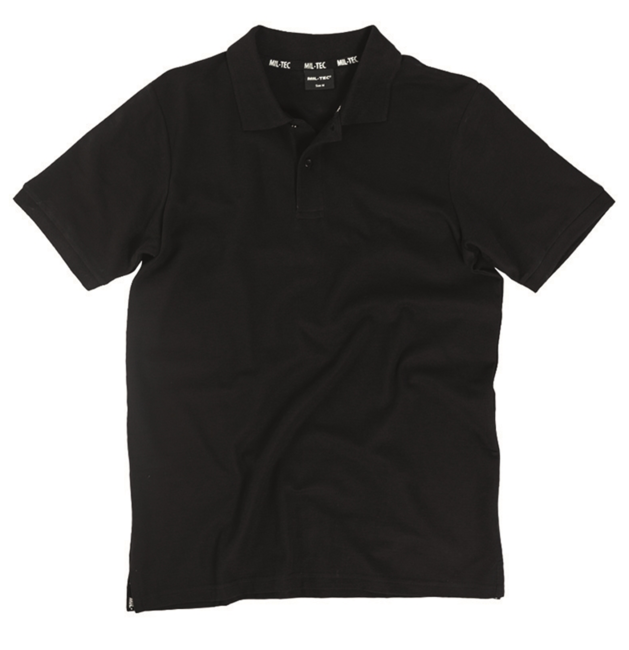 Mil-Tec Pikee Polo Shirt, Black