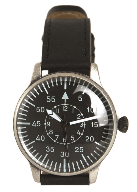 Mil-Tec Pilot Retro Watch, Black