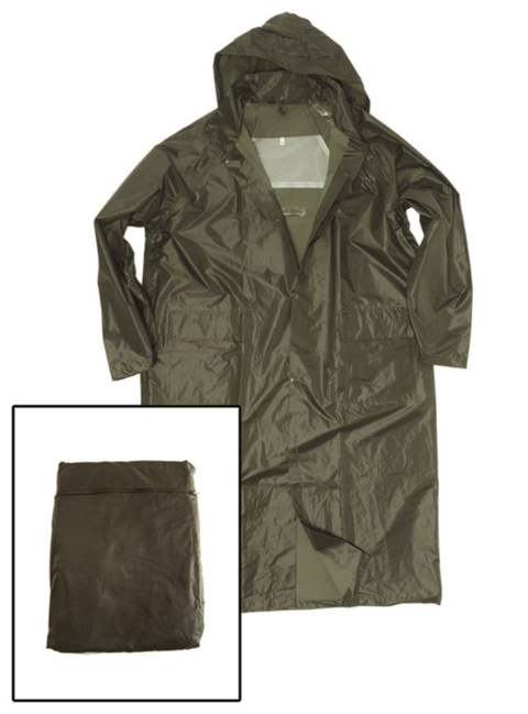 Mil-Tec Raincoat Rain Cover, Olive