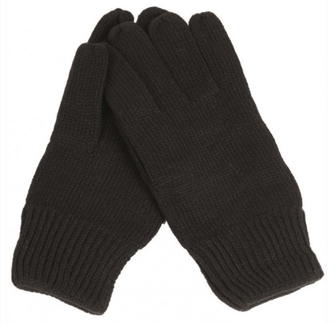 Mil-Tec Knitted Gloves, Black
